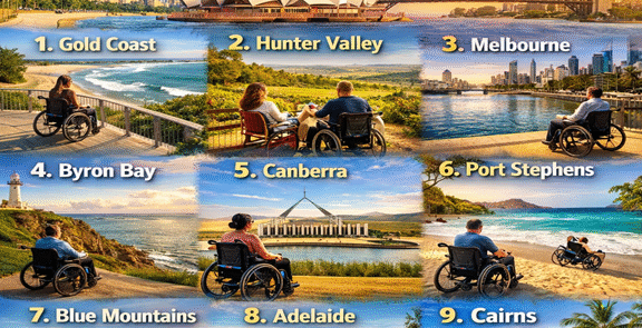 Top 10 Wheelchair-Accessible Holiday Destinations from Sydney Using Your NDIS Funding