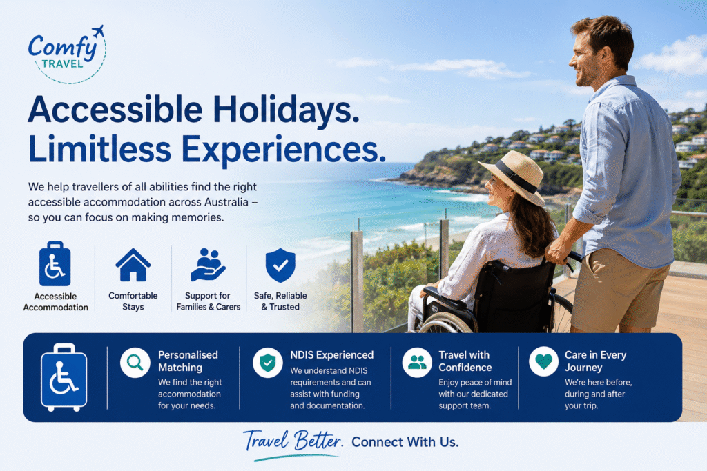 Top Accessible Holiday Accommodation in Australia for Wheelchair & Disability Support Needs